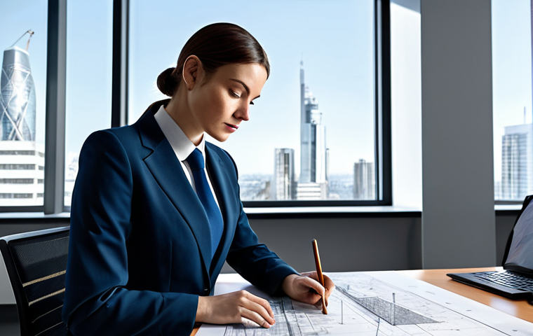건축기술사와 토목기술사의 차이 - **

"A professional female architect in a modern, well-lit office, reviewing blueprints for a skyscr...