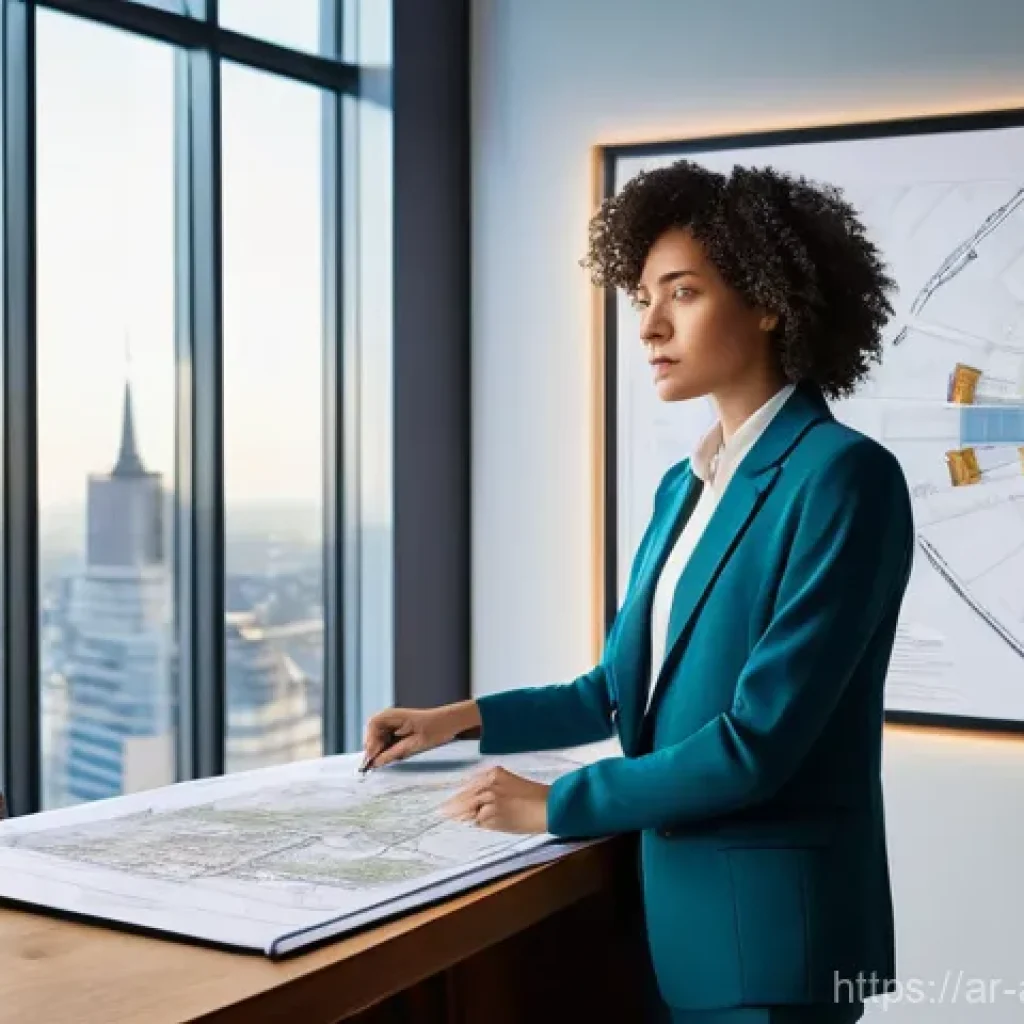 건축기술사 자격증 취득 후 이직 팁 - **Prompt for Career Path and Vision:**
    "A female architect, with short, curly dark hair, wearing...
