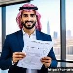 건축기술사 자격증 유효기간과 갱신 방법 - A professional Arab male architect in his 30s wearing smart business casual attire, confidently hold...
